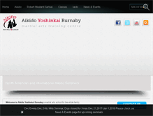 Tablet Screenshot of aikidoburnaby.com